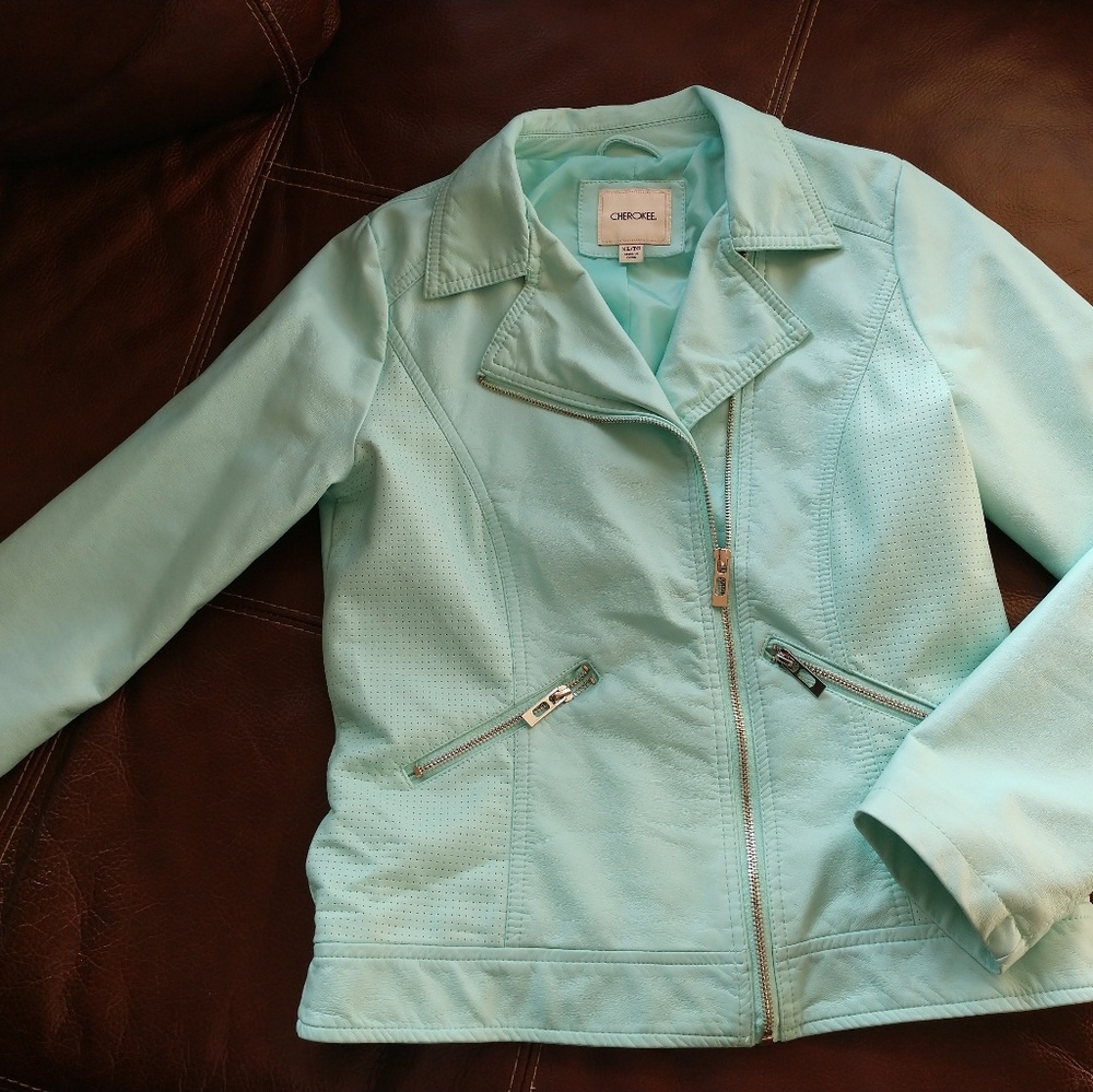 Terquois girls faux leather jacket
